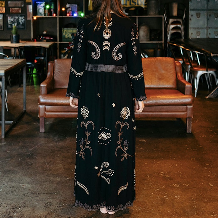 Kimono Angelina Duster Black - Zaimara
