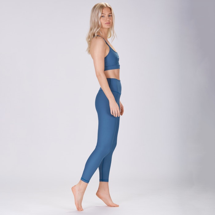 Yoga leggings Classic High waisted 7/8 Pine Blue - Sisterly
