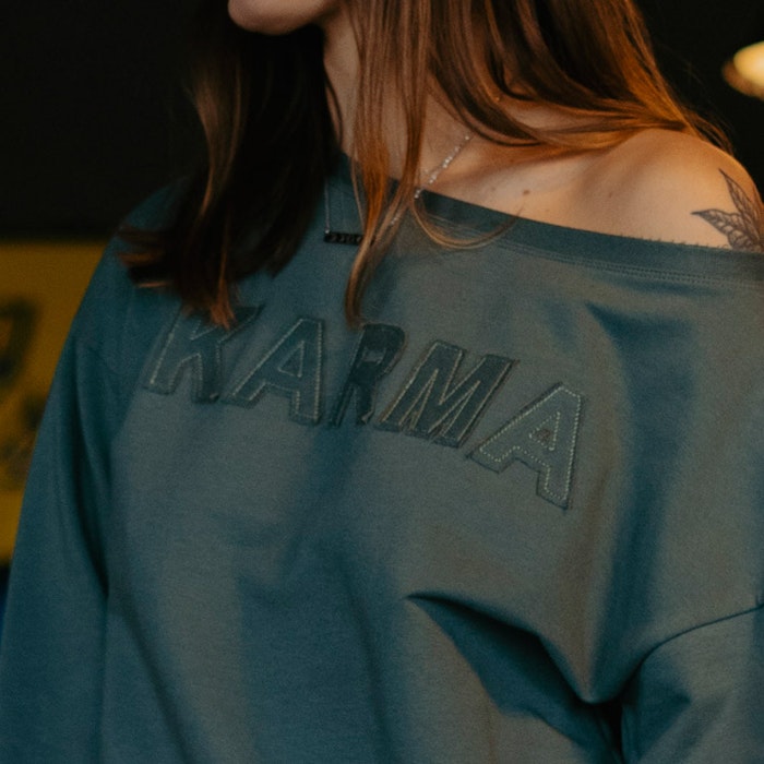 Tröja Sweater Puff "Karma" Balsam Green - Soul Factory
