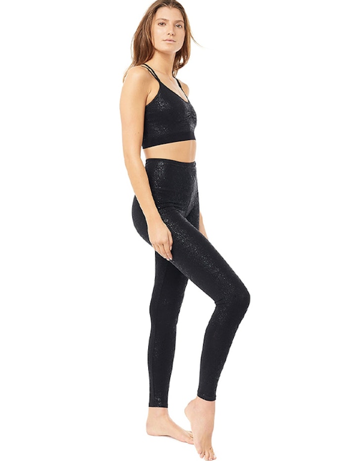 Sport-BH Yoga Slim Studio Glitter Black - Mandala