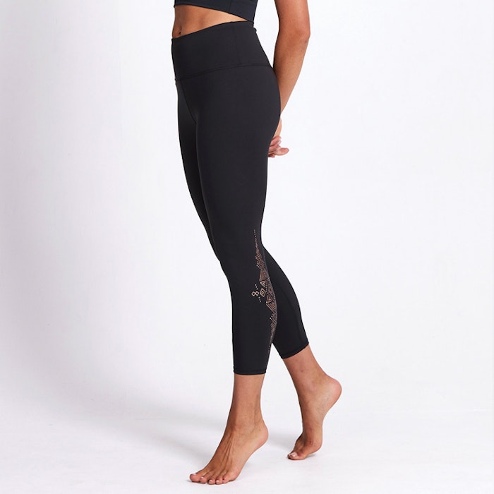 Yogaleggings Aztec Empire Recycled Foil High Waist 7/8 - Dharma Bums