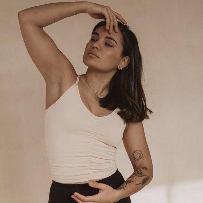 Yogalinne Cable Bra Corn - Mandala