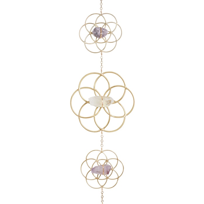 Väggdekoration Flower of Life Gold - Ariana Ost