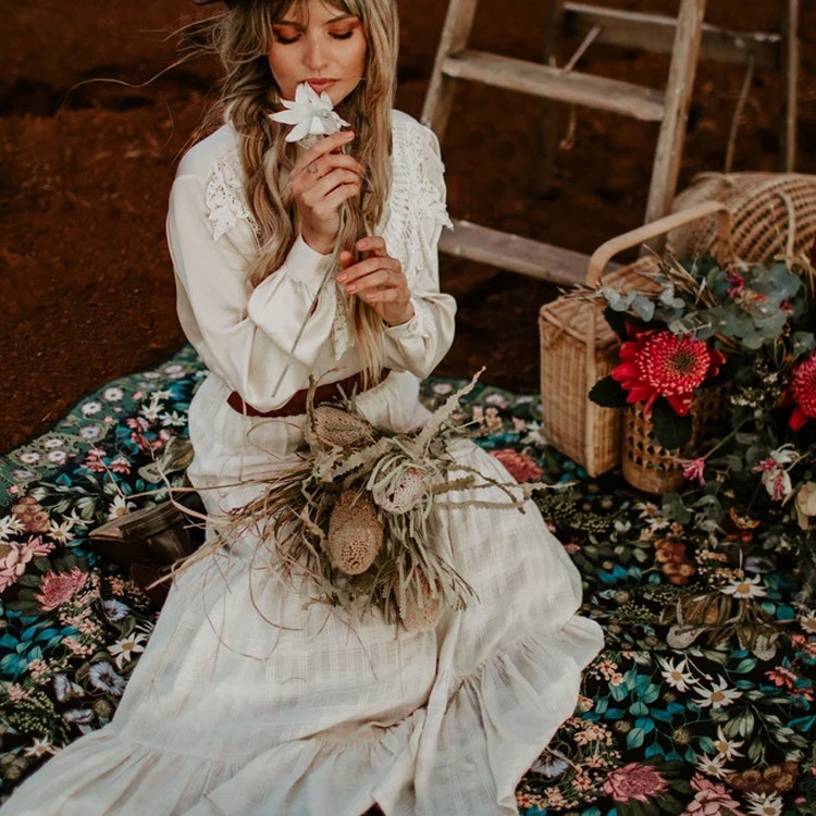 Picknick filt Native Wildflower - Wandering Folk