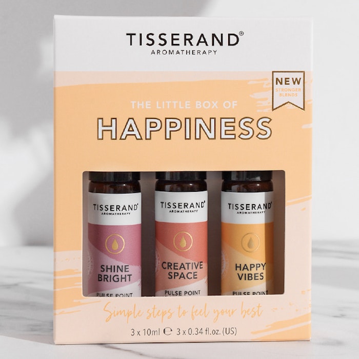 Yogaoljor Roller "The Little Box of Happiness" 3-pack oljor - Tisserand Aromatherapy