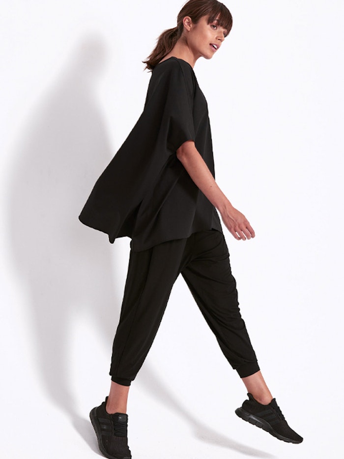 Yogatröja Oversized Drape Tee Black - Dharma Bums