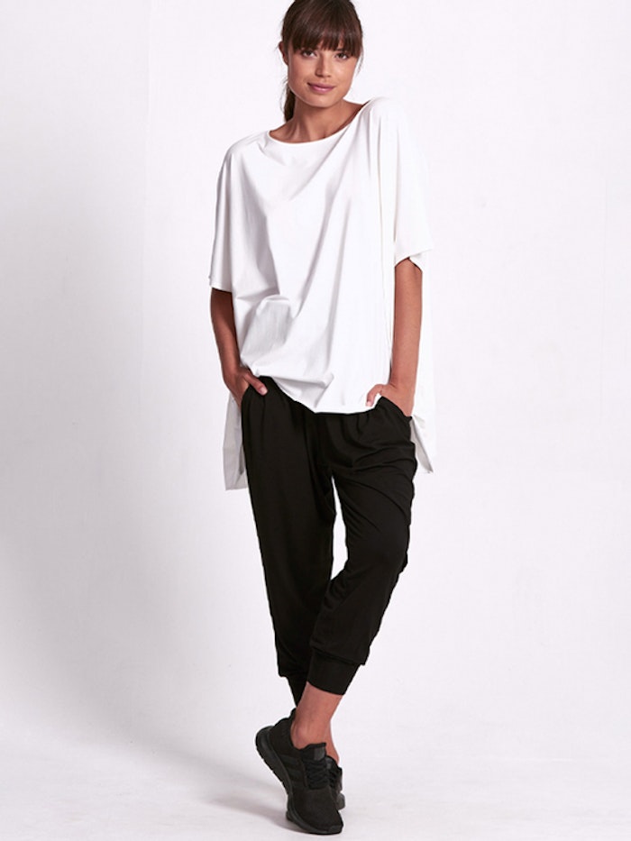 Yogatröja Oversized Drape Tee White - Dharma Bums