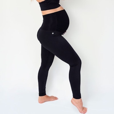 Yogaleggings för gravida svart - Dharma Bums