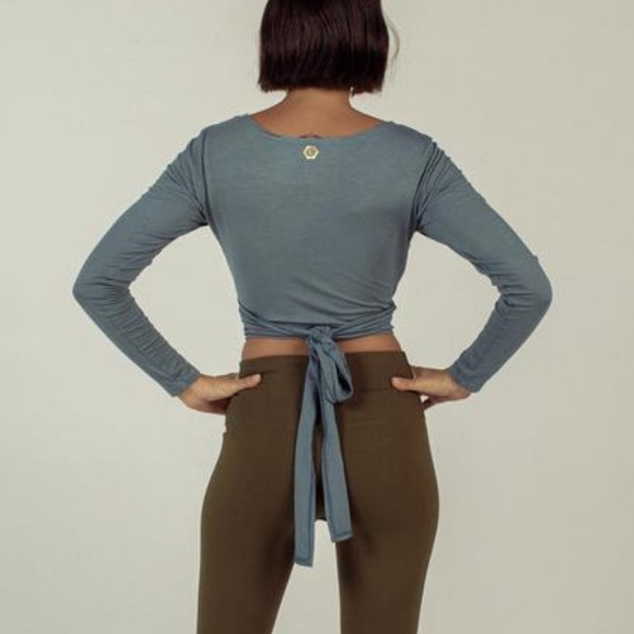 Yogatröja Moksha Wrap Top Indigo - Indigo Luna
