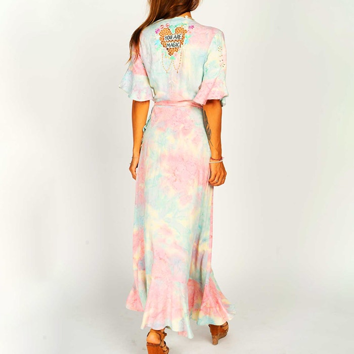Klänning Chania Sunset Maxi Wrap Dress - Zaimara