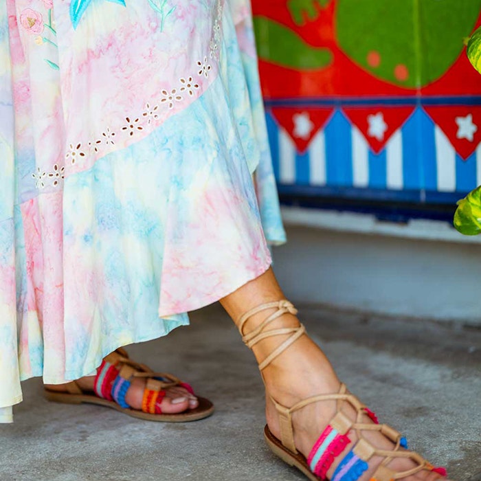 Klänning Chania Sunset Maxi Wrap Dress - Zaimara