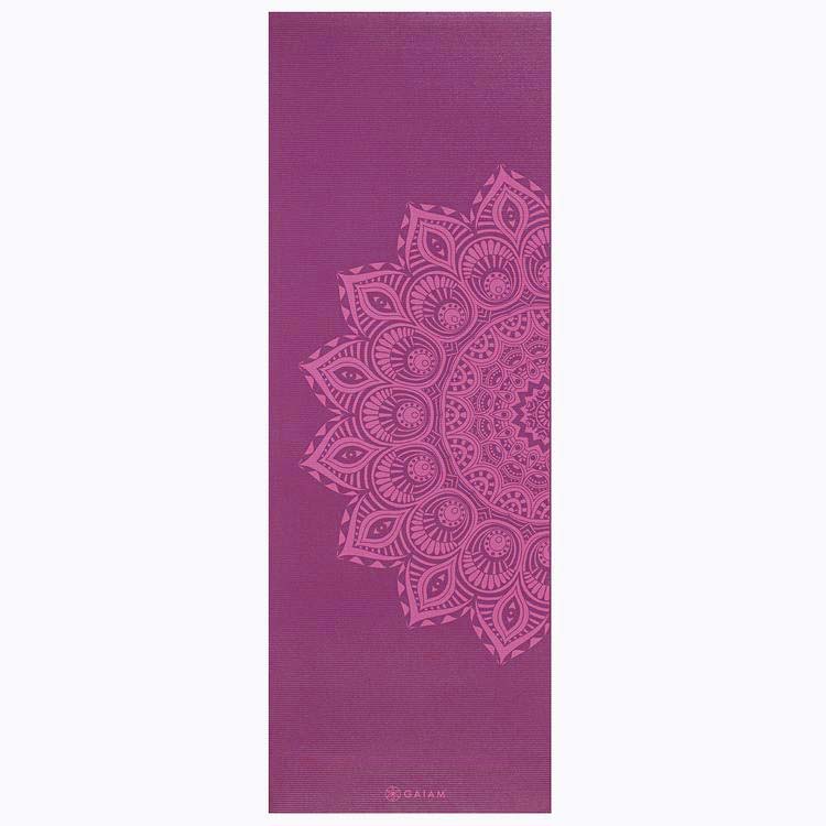 Yogamatta 6mm Purple Mandala - Gaiam