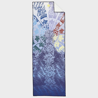 Yogahandduk Yogitoes Chakra Print Blue - Manduka