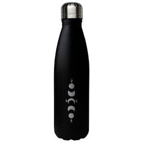 Vattenflaska MY Bottle Black Silver 0,50 L - Moonchild Yoga Wear