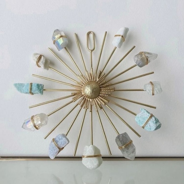 2:A SORTERING Kristall Beach Vibes Sunburst Healing Crystal Grid - Ariana Ost