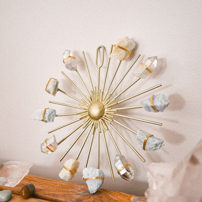 2:A SORTERING Kristall Beach Vibes Sunburst Healing Crystal Grid - Ariana Ost