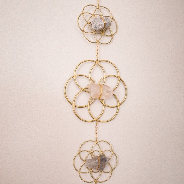 Väggdekoration Flower of Life Gold - Ariana Ost