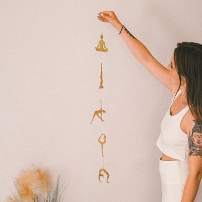 Vägg dekoration  Yoga Pose Gold - Ariana Ost