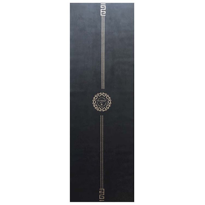 Yogamatta Eko Flower Aum Gold 183x61 cm 4 mm + Yogaväska - Vackraliv Yoga