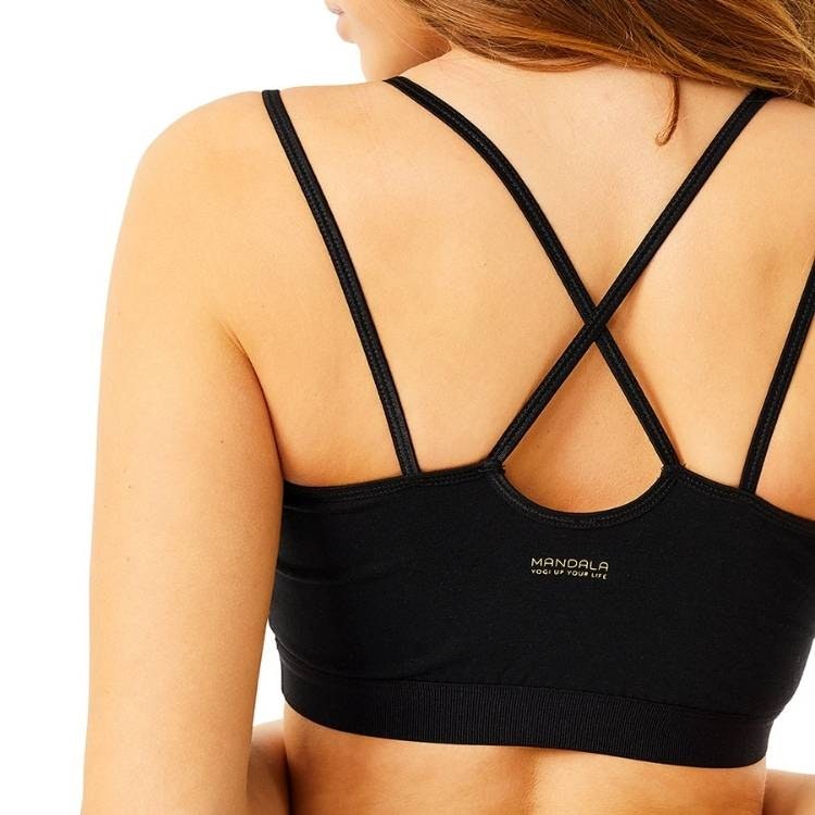 Sport-BH Yoga Slim Studio Black - Mandala