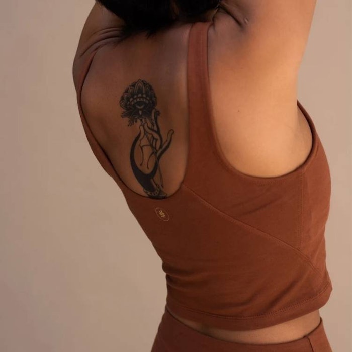 Yogatopp Ananda top Dark Ochre - Indigo Luna
