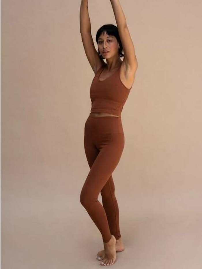 Yogatopp Ananda top Dark Ochre - Indigo Luna