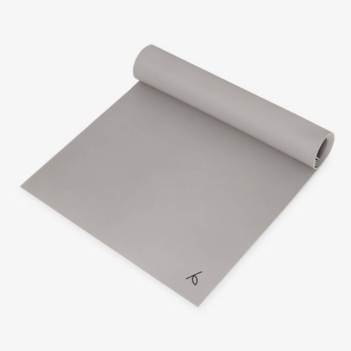 Yogamatta Natural practice mat 6 mm, Misty Greige - Yogiraj