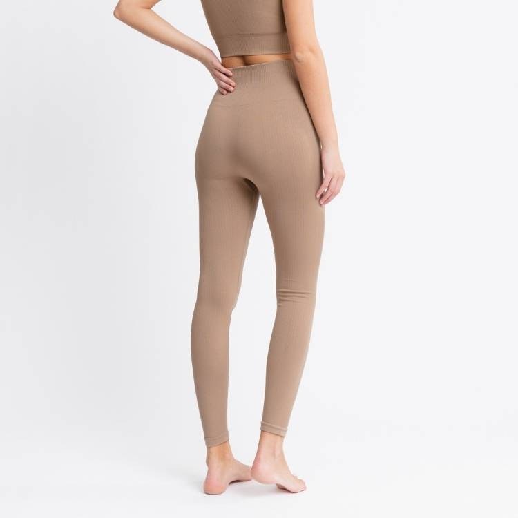 Yogaleggings Seamless Jeane Polish Brown - DOM