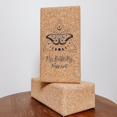 Yogablock i Kork "My Butterfly Moment" - Soul Factory