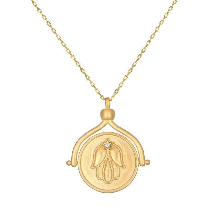 Halsband ''In Safekeeping Gold Spinner'' - Satya