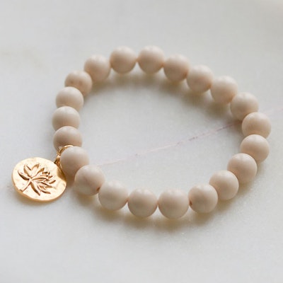 Stenarmband Lotus Riverstone Medium - Blush & Promise