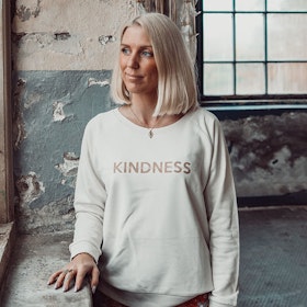 Sweatshirt "Kindness is my superpower" Vintage White/nougat - Soul Factory