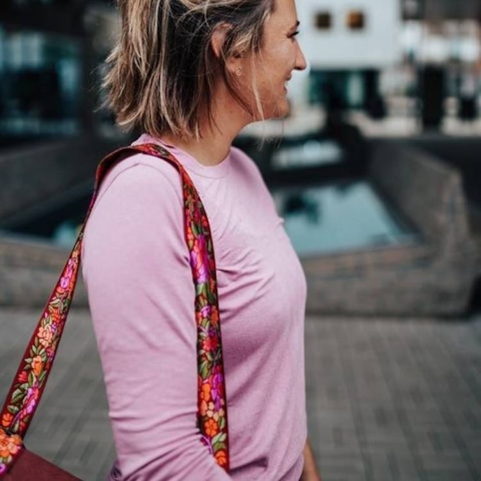 Bärrem/Yogabälte ''Pink Bird'' - Tøyenstæsj