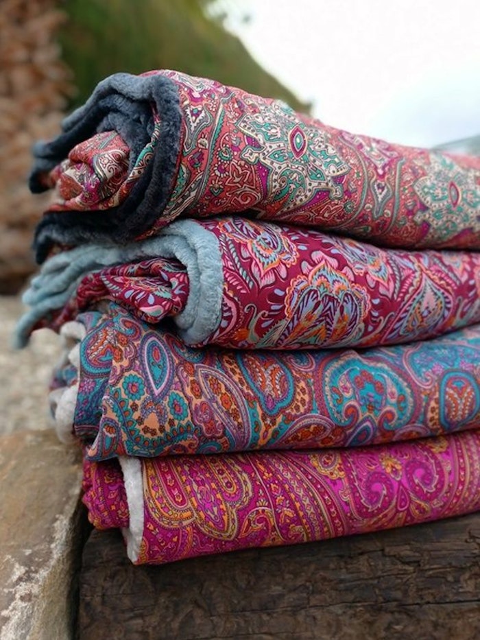 Yogafilt Sari/silke Oriental Rouge - E-swiss