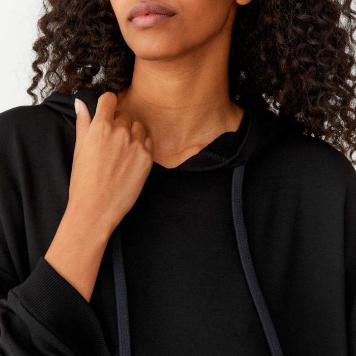 Happy Hoodie dress Black - Movesgood