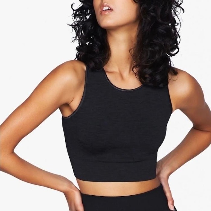 Seamless Crop Top Onyx Black - Moonchild Yogawear