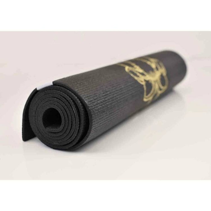 Yogamatta Infinity Lotus Extra Thick Black Gold 6mm - Love Generation