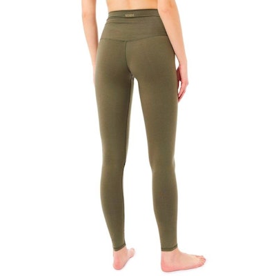 Yogaleggings High Rise Basic Olive - Mandala