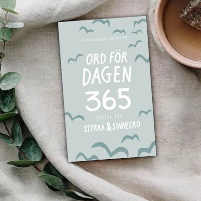 Bok "Ord för dagen 365 texter för styrka och sinnesro" - Sofia Sivertsdotter