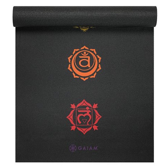 Yogamatta 6mm Black Chakra - Gaiam
