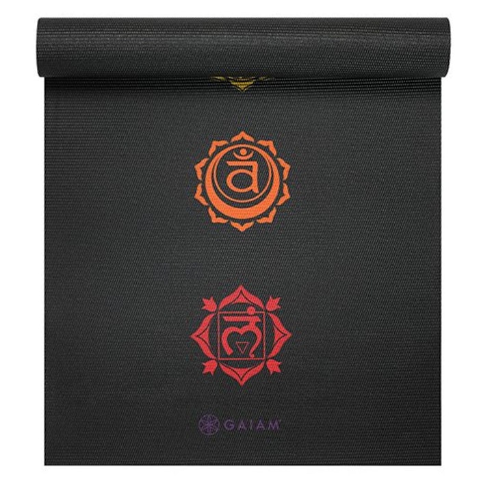 Yogamatta 6mm Black Chakra - Gaiam
