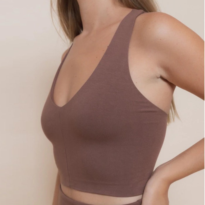 Yogatopp Agni Cross Top Chocolate - Indigo Luna