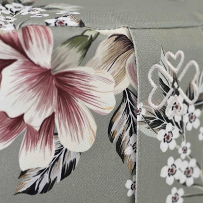 Meditationskudde Rund Vintage Flowers - Love Generation