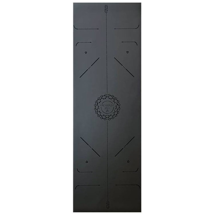 Yogamatta Aum Black 183x61cm 4 mm + Yogaväska - Vackraliv Yoga