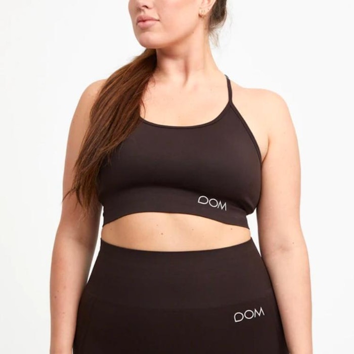 Sport-BH Yoga Seamless Maya Dark Brown - DOM