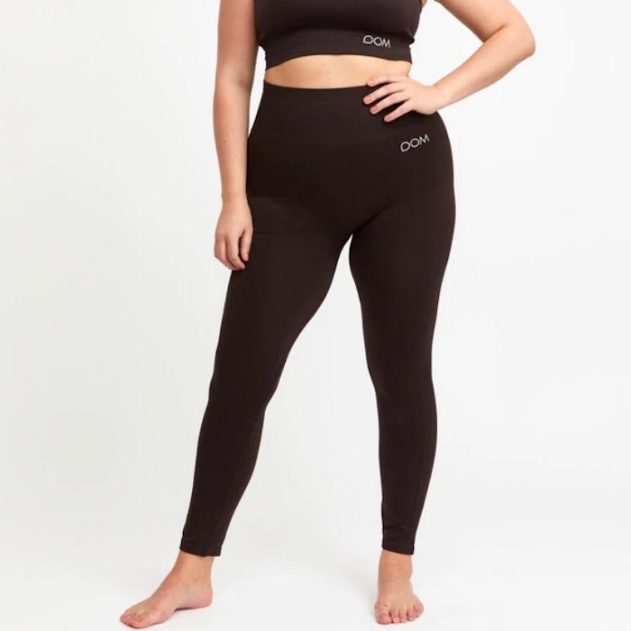 Yogaleggings Seamless CORA Dark Brown - DOM