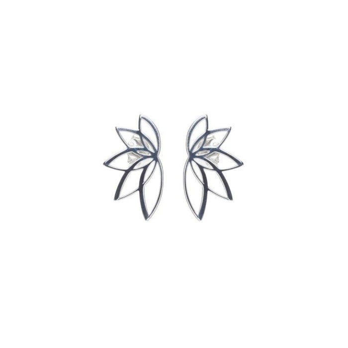 Örhänge äkta silver Lotus M - Anna & Deia