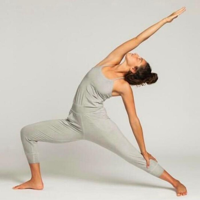 Jumpsuit Stone Wash Yoga Ljusgrå - Ripple Yogawear