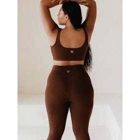 Yogaleggings Eira High Rise Bamboo Chestnut - Studio K