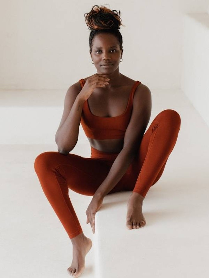 Yogaleggings Eira High Rise Bamboo Burned Orange - Studio K